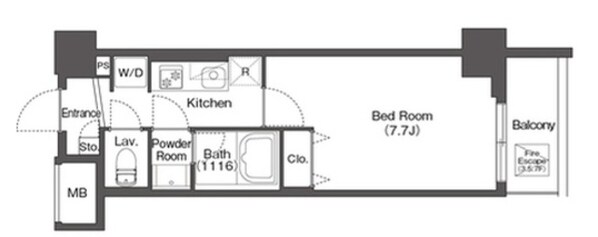 グランカーサ板橋EASTの物件間取画像
